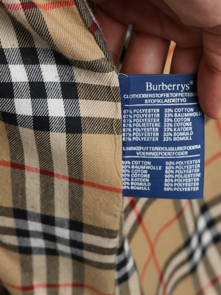 Burberry's Double Breasted Trench Coat Beige Men's XL - detail 5