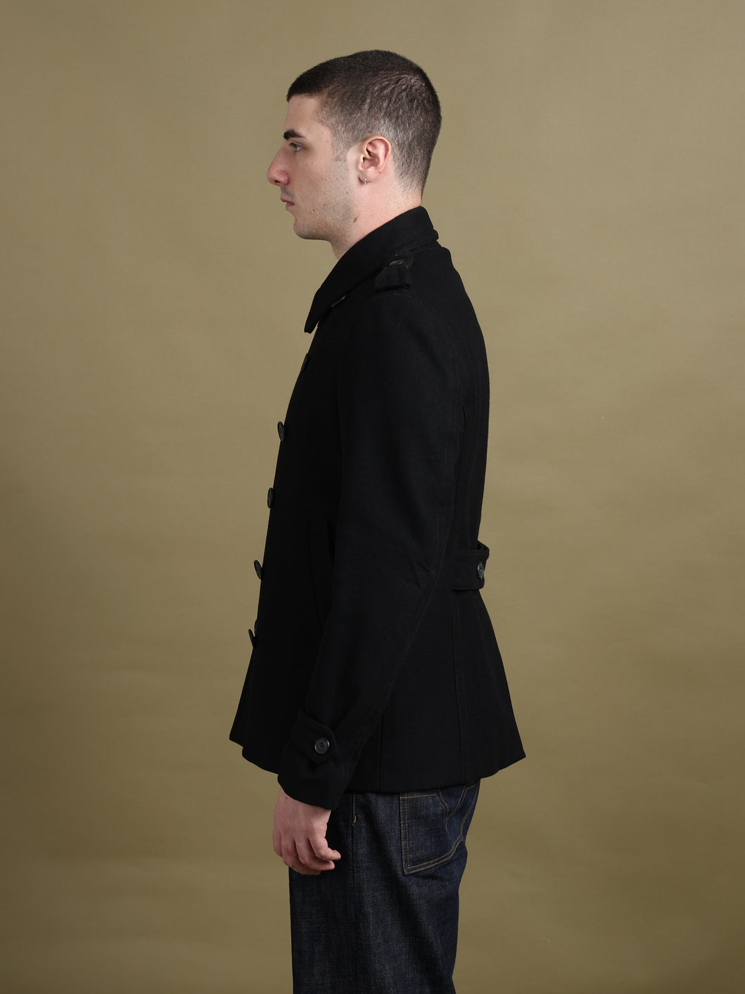 Burberry Peacoat Navy Men's M - fabric detail