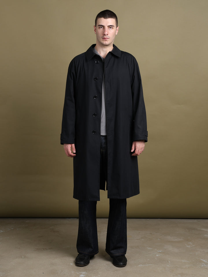 Armani Collezioni Overcoat Black Men's L - front