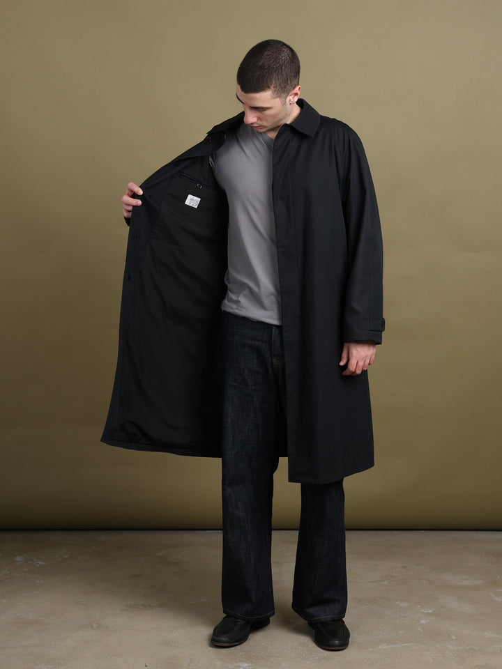 Armani Collezioni Overcoat Black Men's L - back