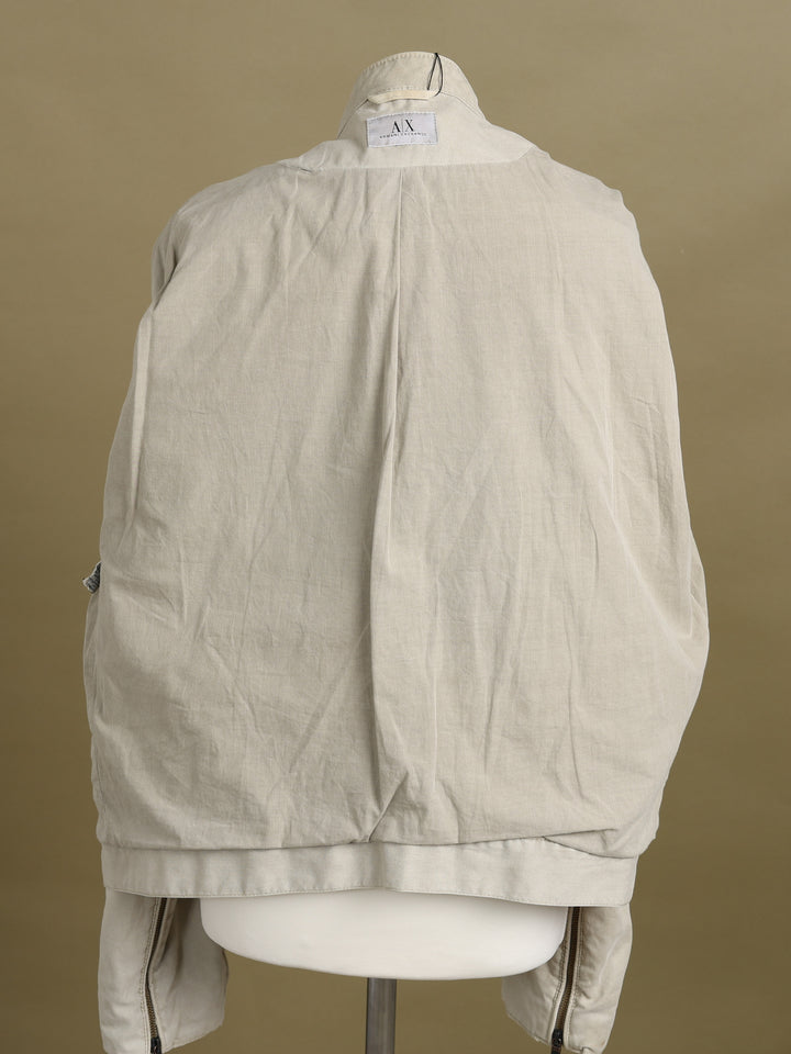 Armani Exchange Racer Jacket Beige Men's XL - detail 3