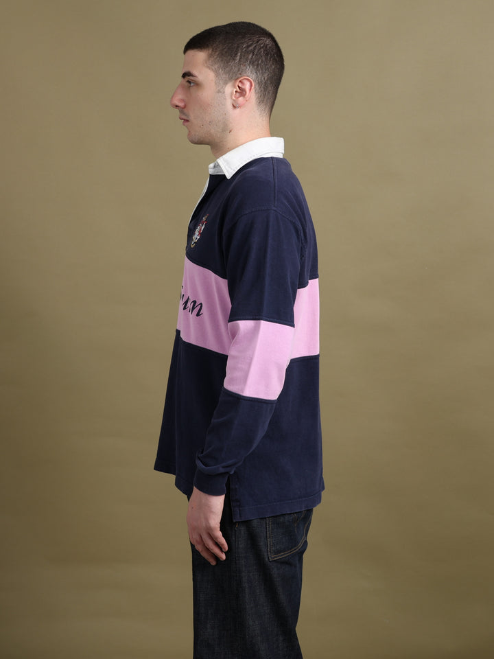 Aquascutum Rugby Shirt Navy Men's L - styled