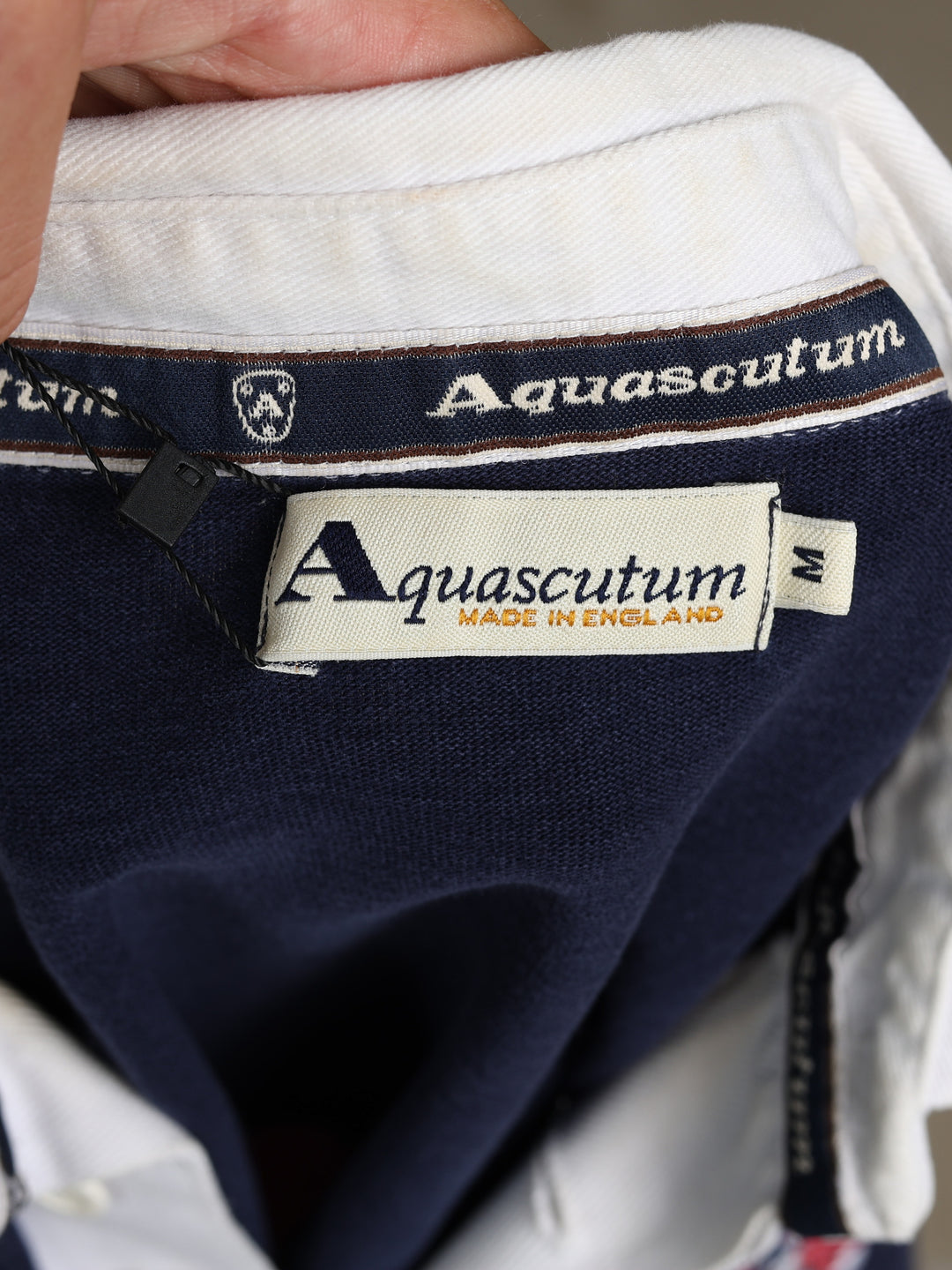 Aquascutum Rugby Shirt Navy Men's L - detail 3