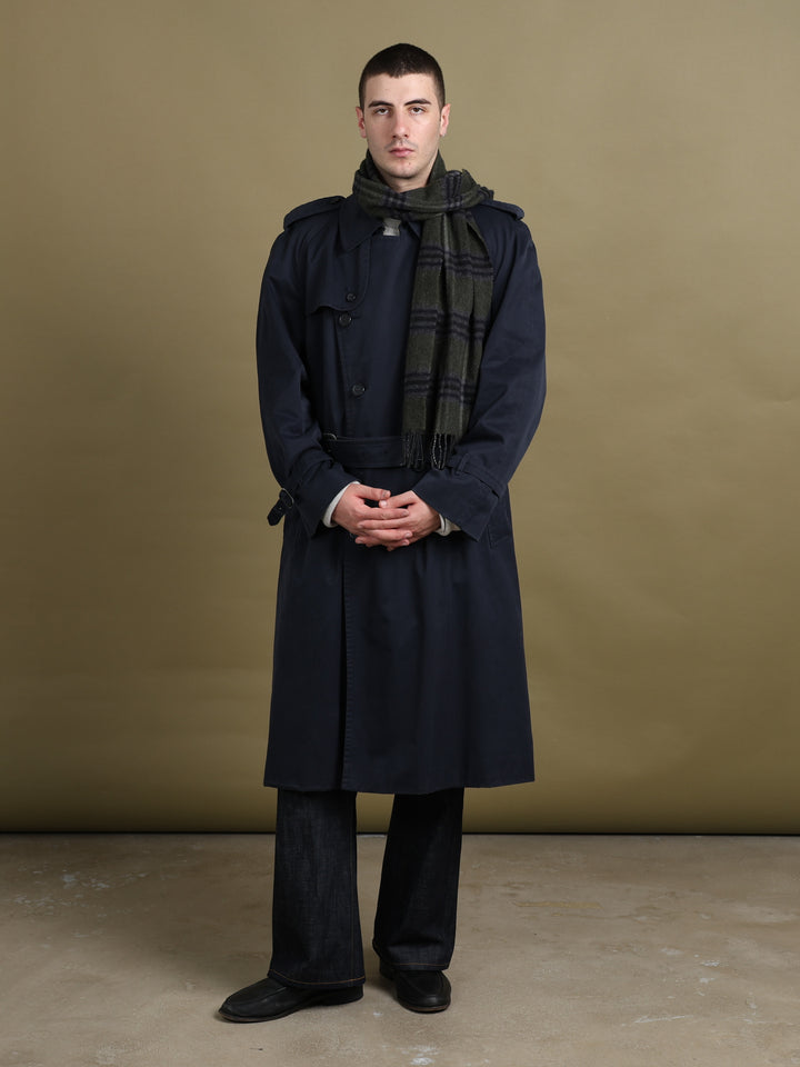 Burberry's Double Breasted Trench Coat Navy Men's XL - detail 1
