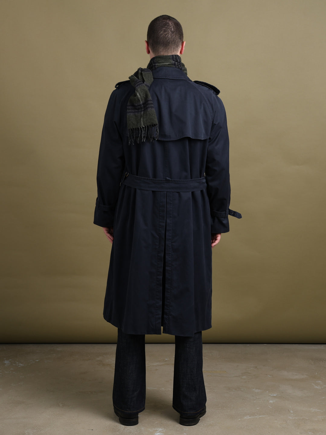 Burberry's Double Breasted Trench Coat Navy Men's XL - detail 3