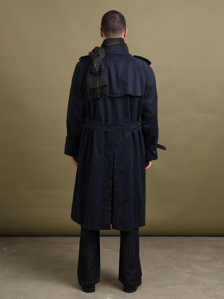 Burberry's Double Breasted Trench Coat Navy Men's XL - detail 3