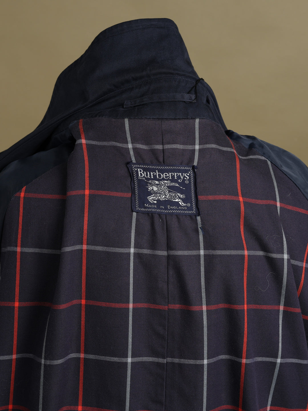Burberry's Double Breasted Trench Coat Navy Men's XL - detail 5