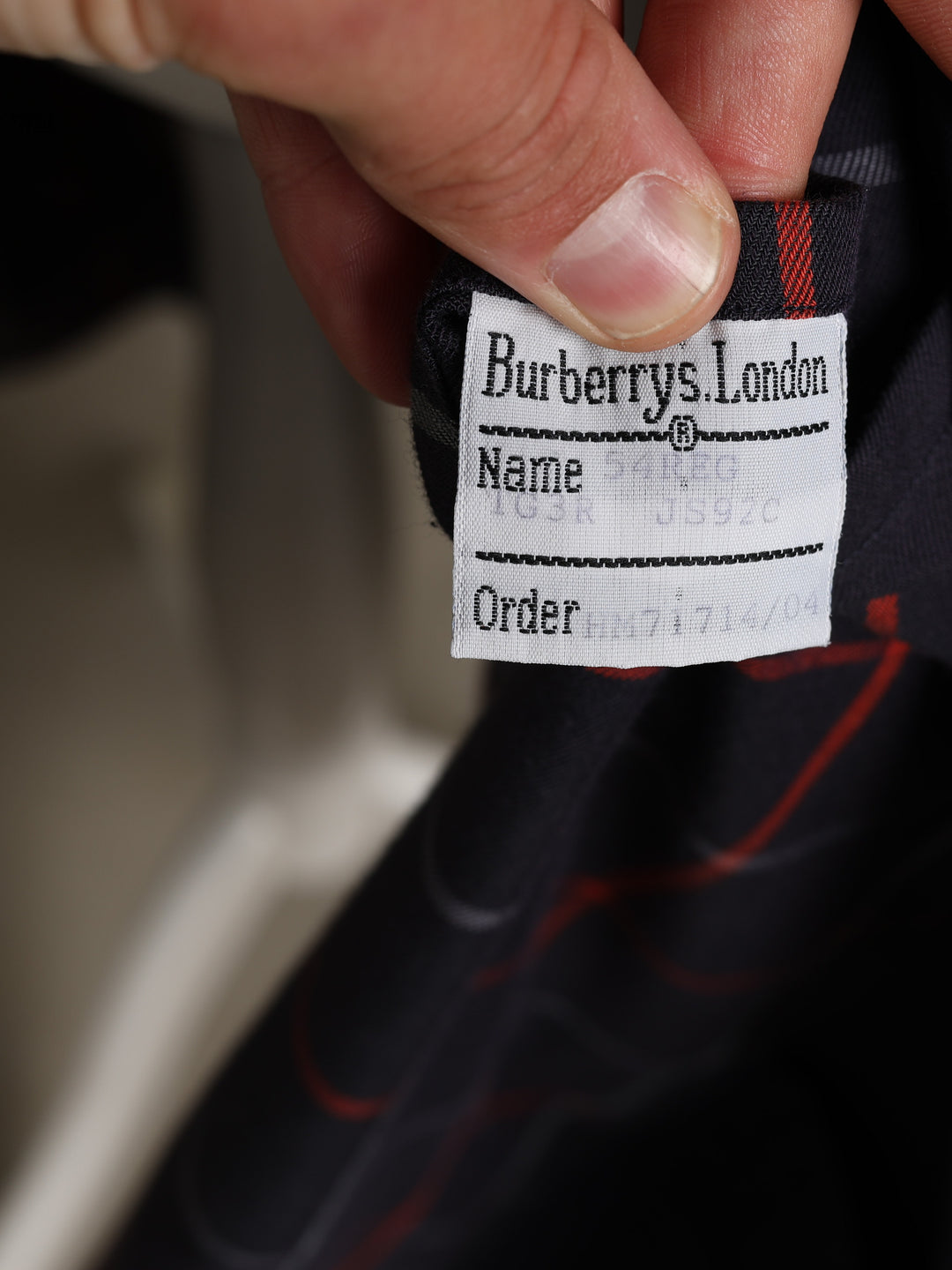 Burberry's Double Breasted Trench Coat Navy Men's XL - detail 7