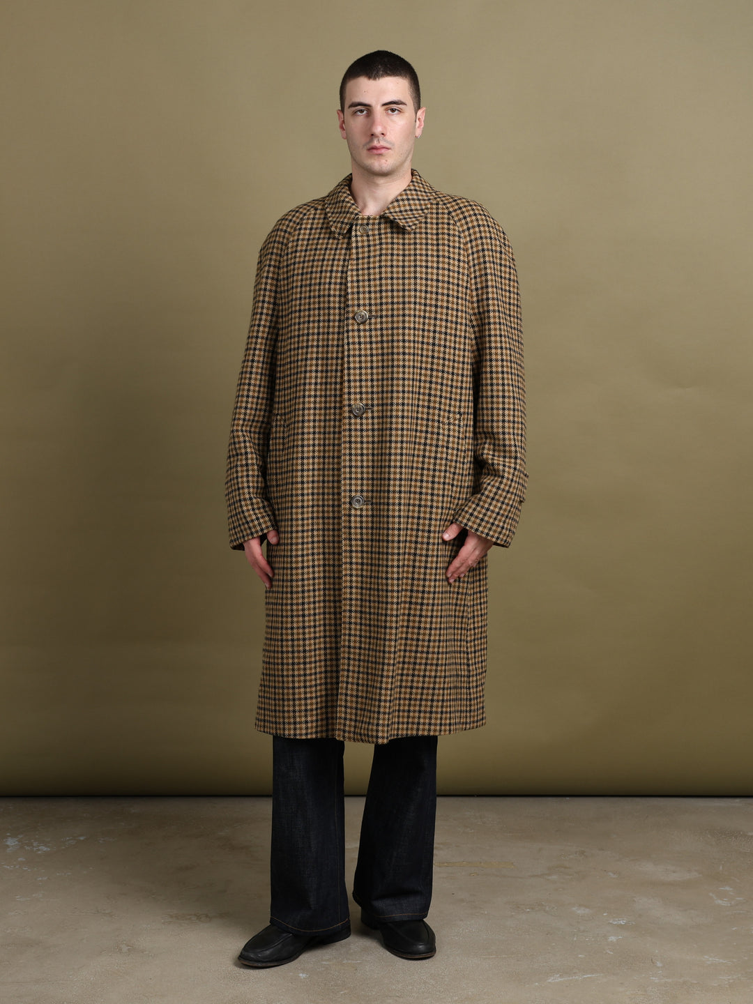 Aquascutum Overcoat Beige Men's XL - styled