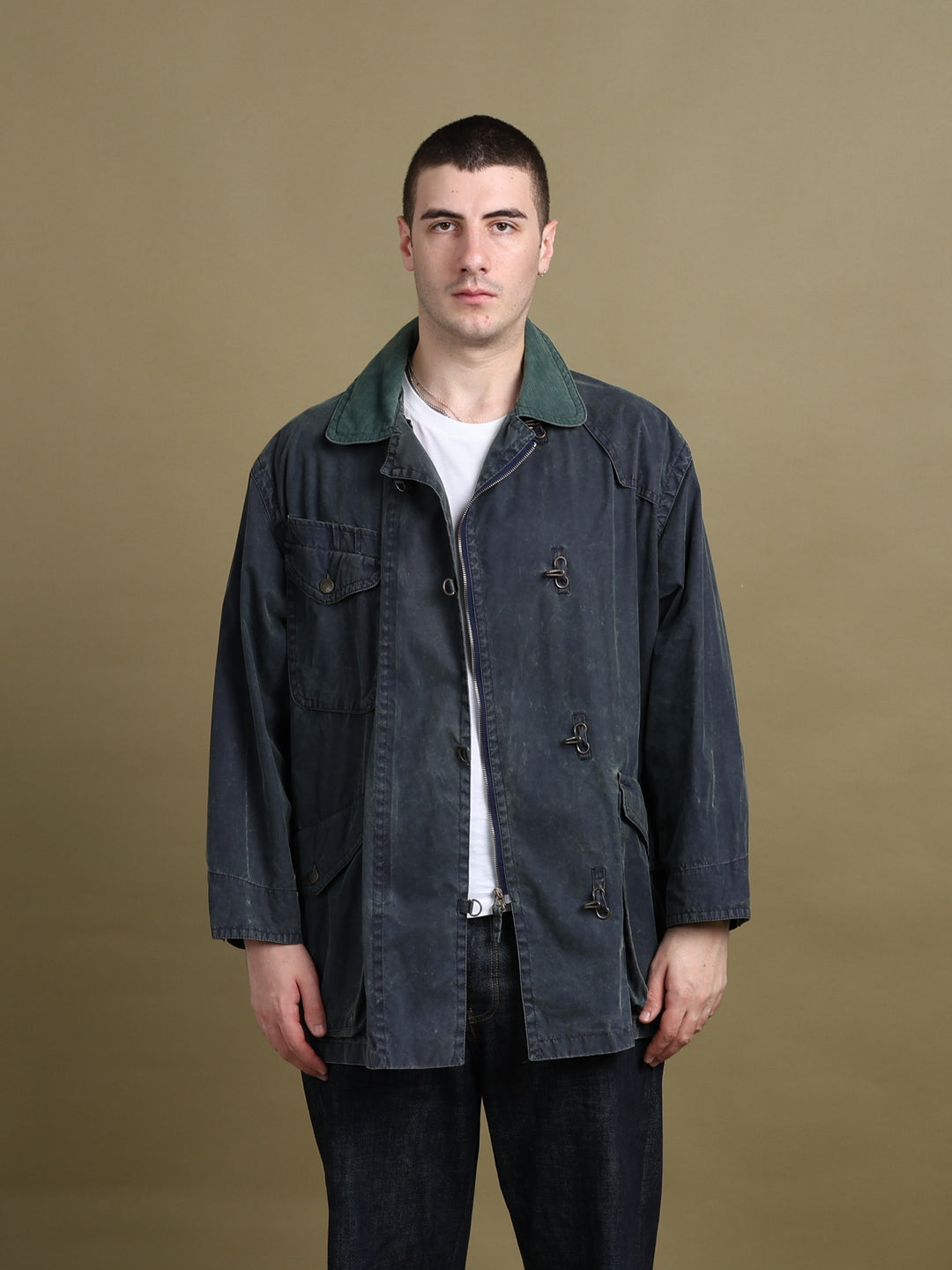 Jaeger Field Jacket Navy Men's L - front