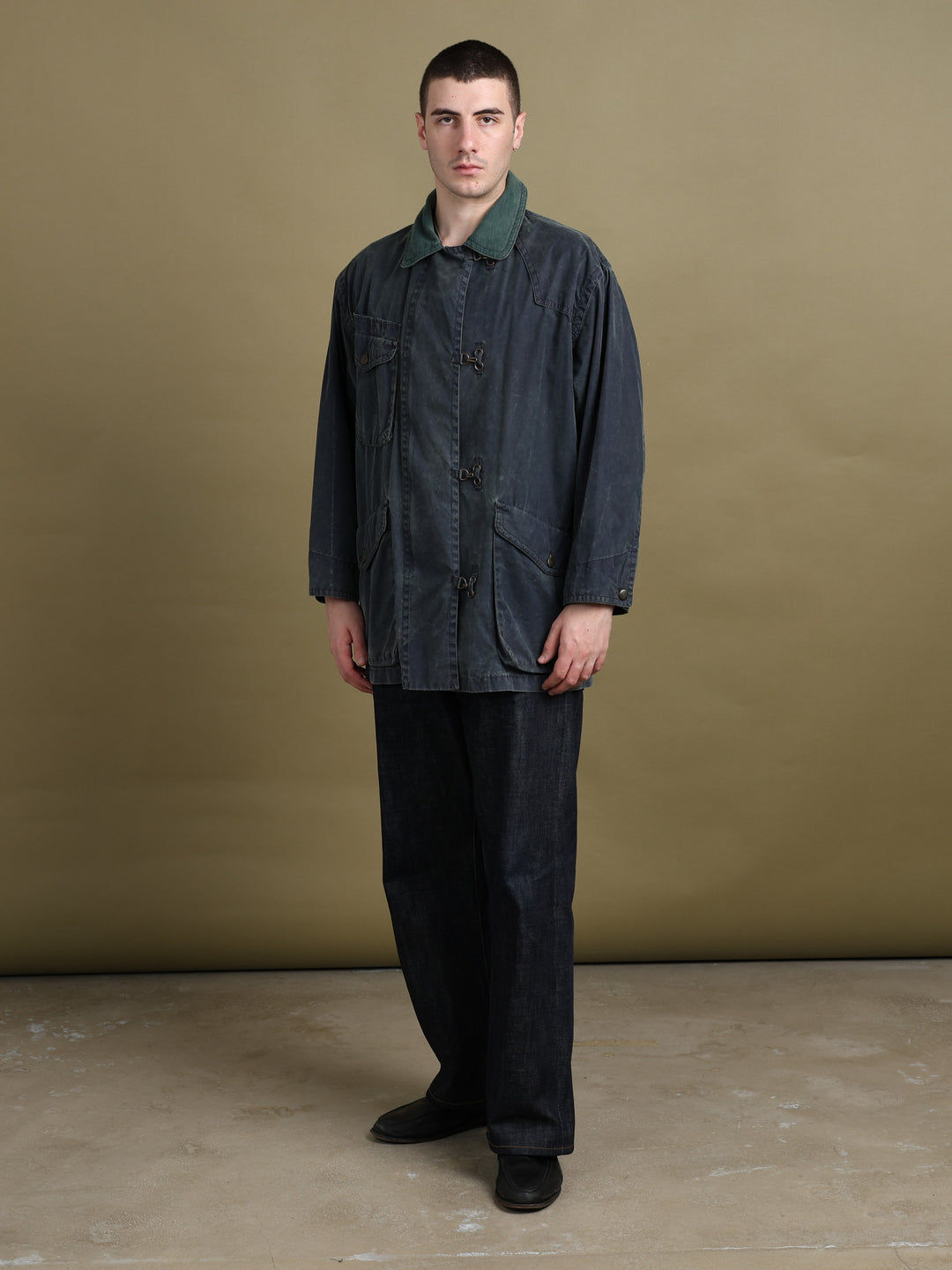 Jaeger Field Jacket Navy Men's L - back