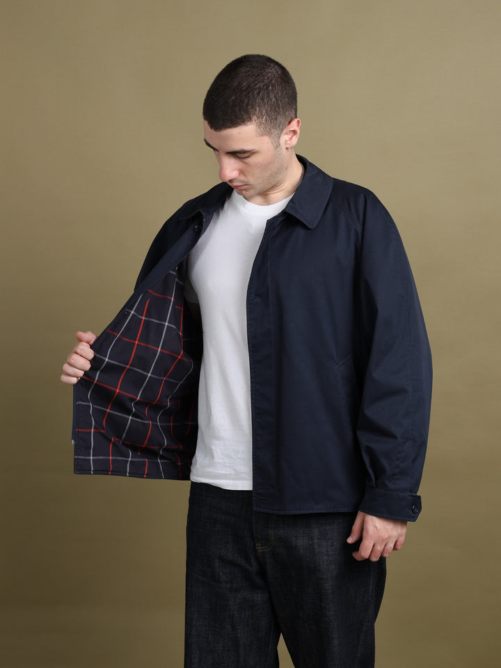 Burberry's Harrington Jacket Navy Men's XL - fabric detail