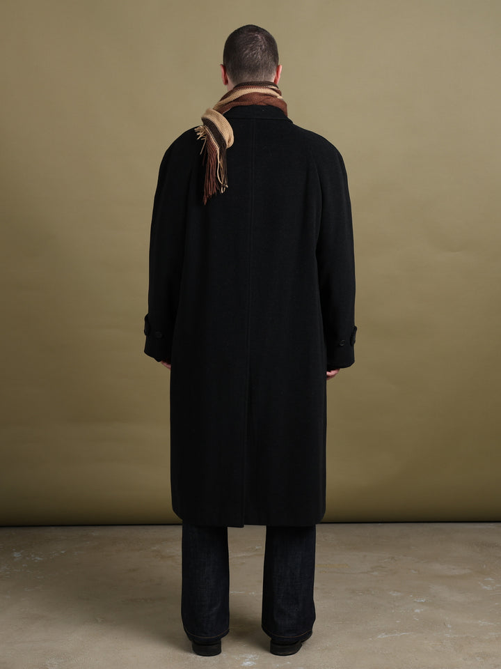 Giorgio Armani Overcoat Black Men's XL - detail 1