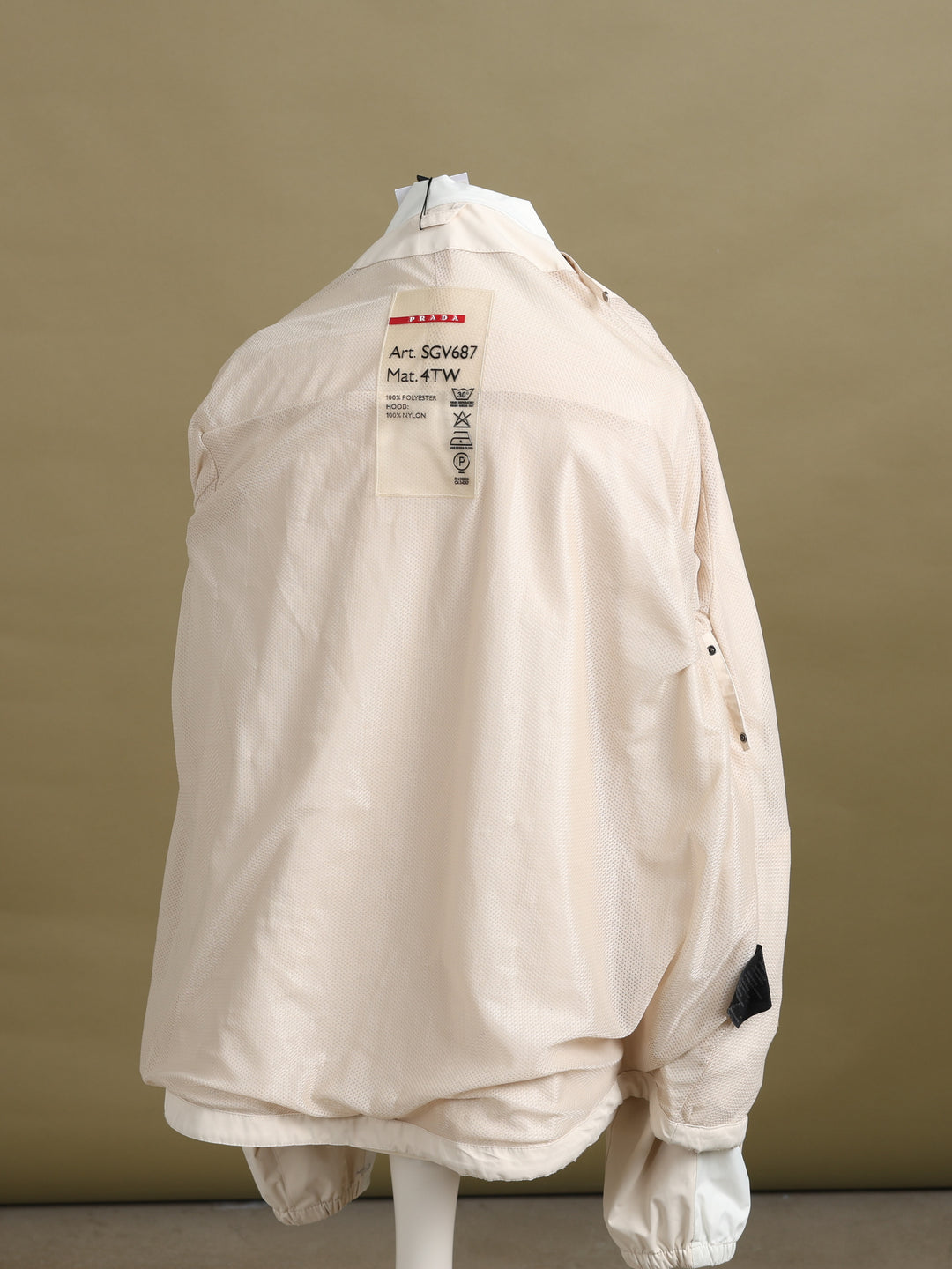 Prada Windbreaker Cream Men's L - detail 2