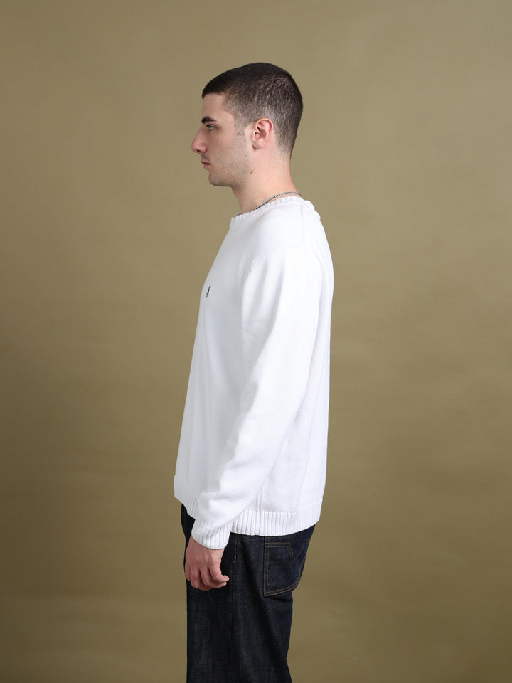 Yves Saint Laurent Heavy Knit Jumper White Men's L - styled