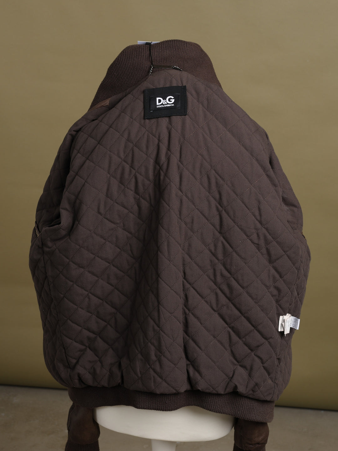 Dolce & Gabbana Leather Bomber Jacket Brown Men's M - detail 3