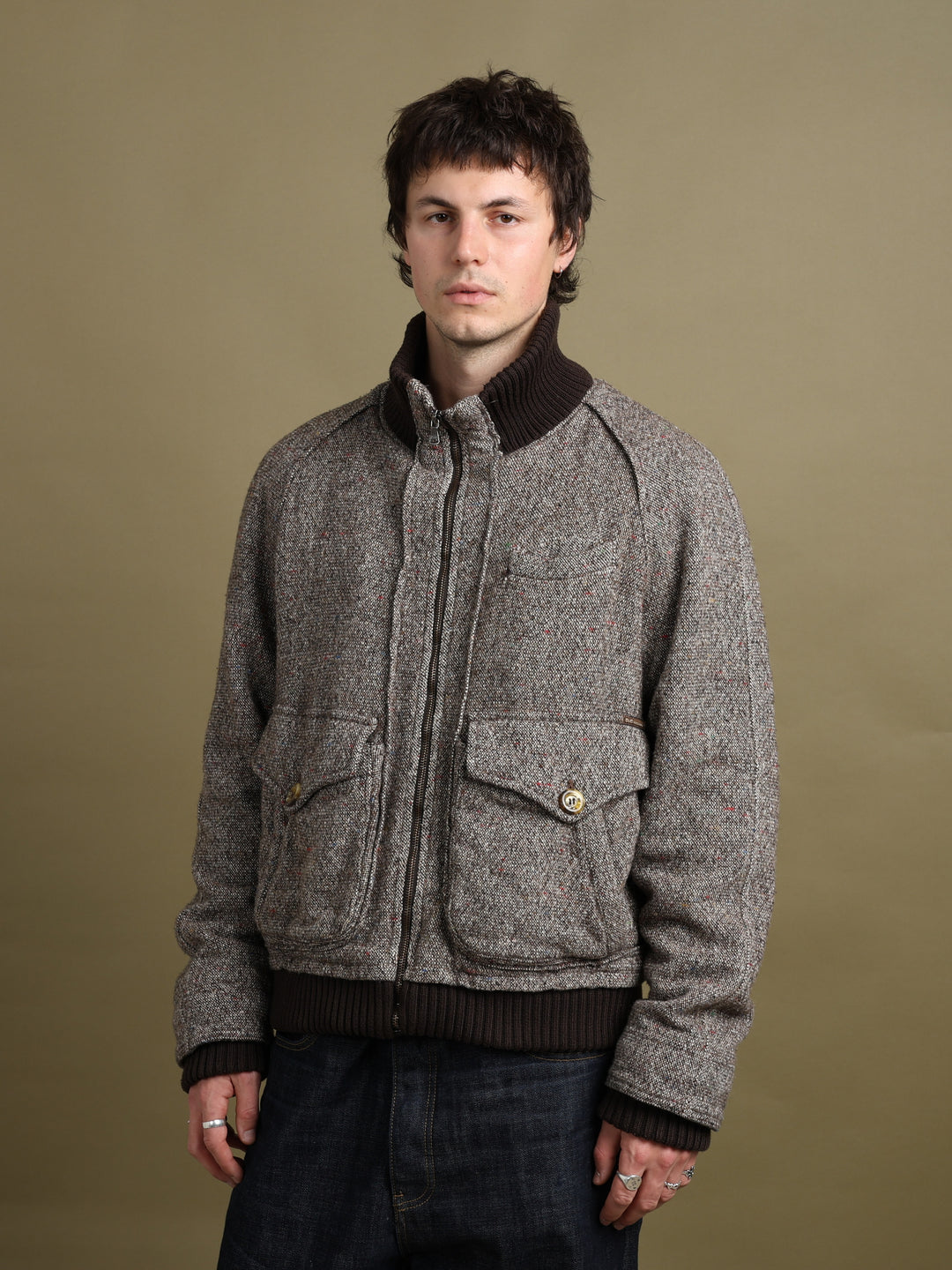 Dolce & Gabbana Bomber Jacket Grey Men's L - front