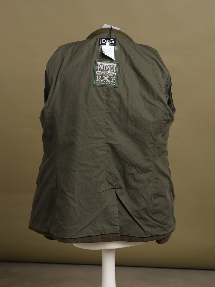 Dolce & Gabbana Peacoat Khaki Men's M - detail 3