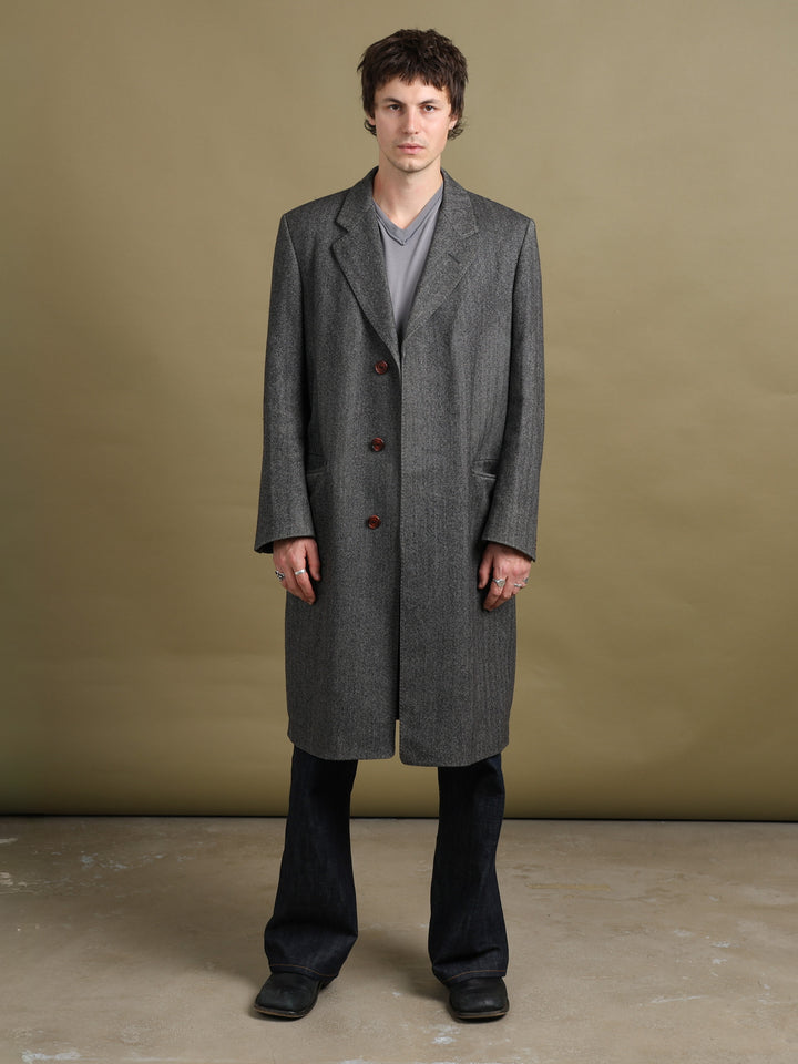 Christian Dior Overcoat Grey Men's M - front