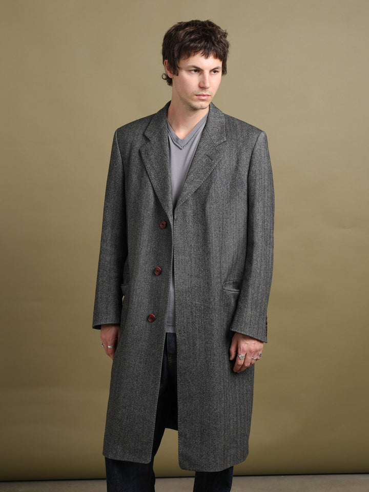 Christian Dior Overcoat Grey Men's M - back