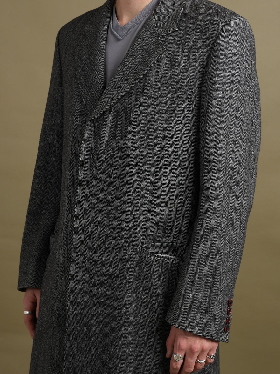 Christian Dior Overcoat Grey Men's M - detail 3
