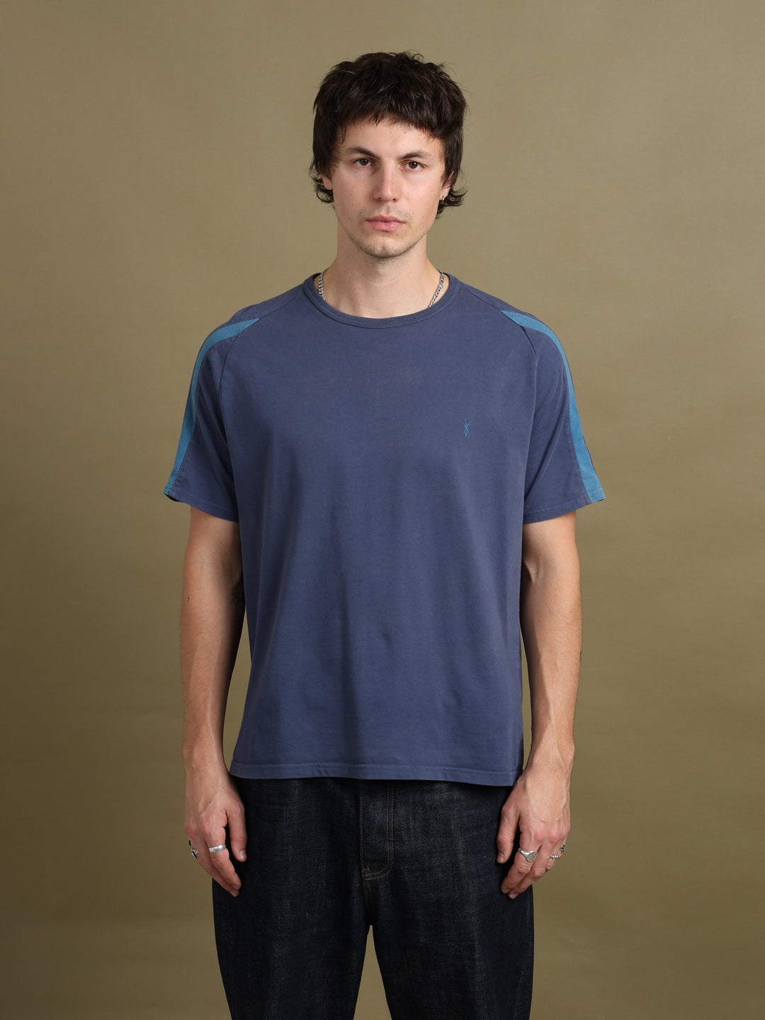 Yves Saint Laurent T-Shirt Navy Men's L - front