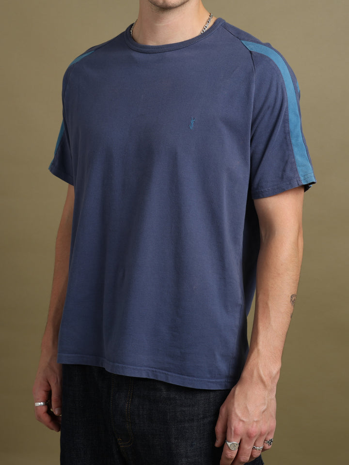 Yves Saint Laurent T-Shirt Navy Men's L - fabric detail