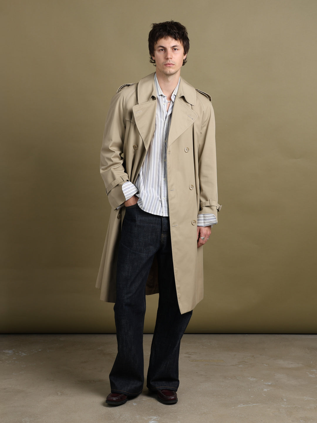 Christian Dior Trench Coat Beige Men's M - back