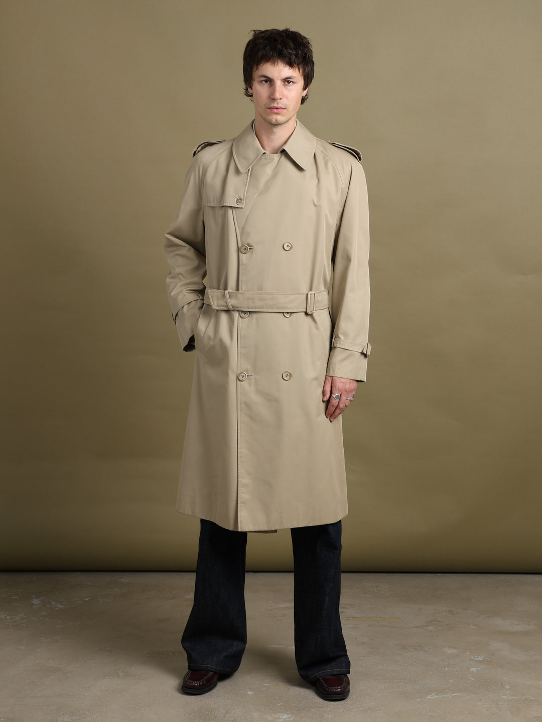 Christian Dior Trench Coat Beige Men's M - styled