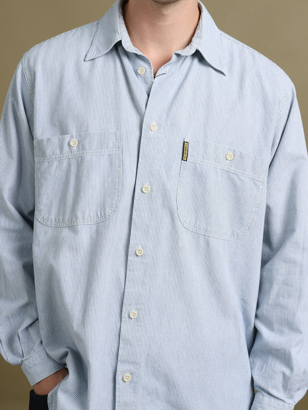 Armani Jeans Oxford Shirt White Men's L - styled