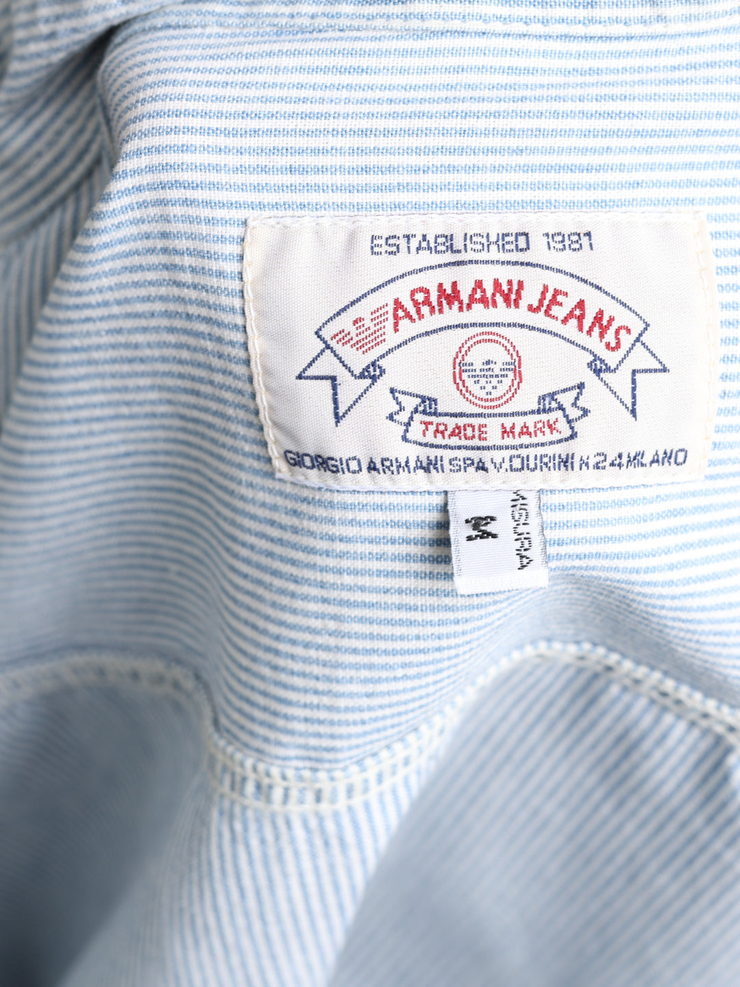 Armani Jeans Oxford Shirt White Men's L - detail 3
