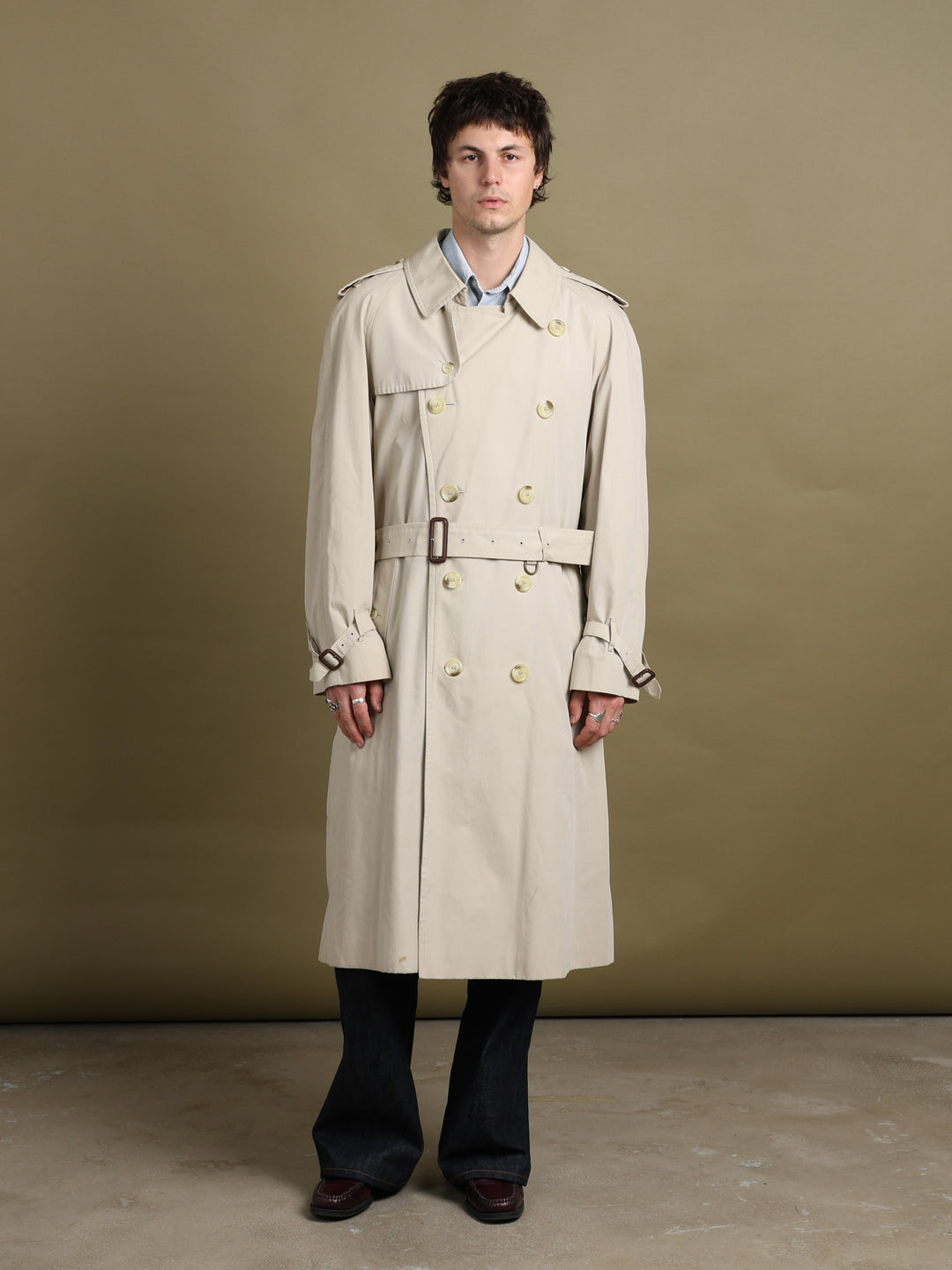 Burberry's Trench Coat Beige Men's L - front
