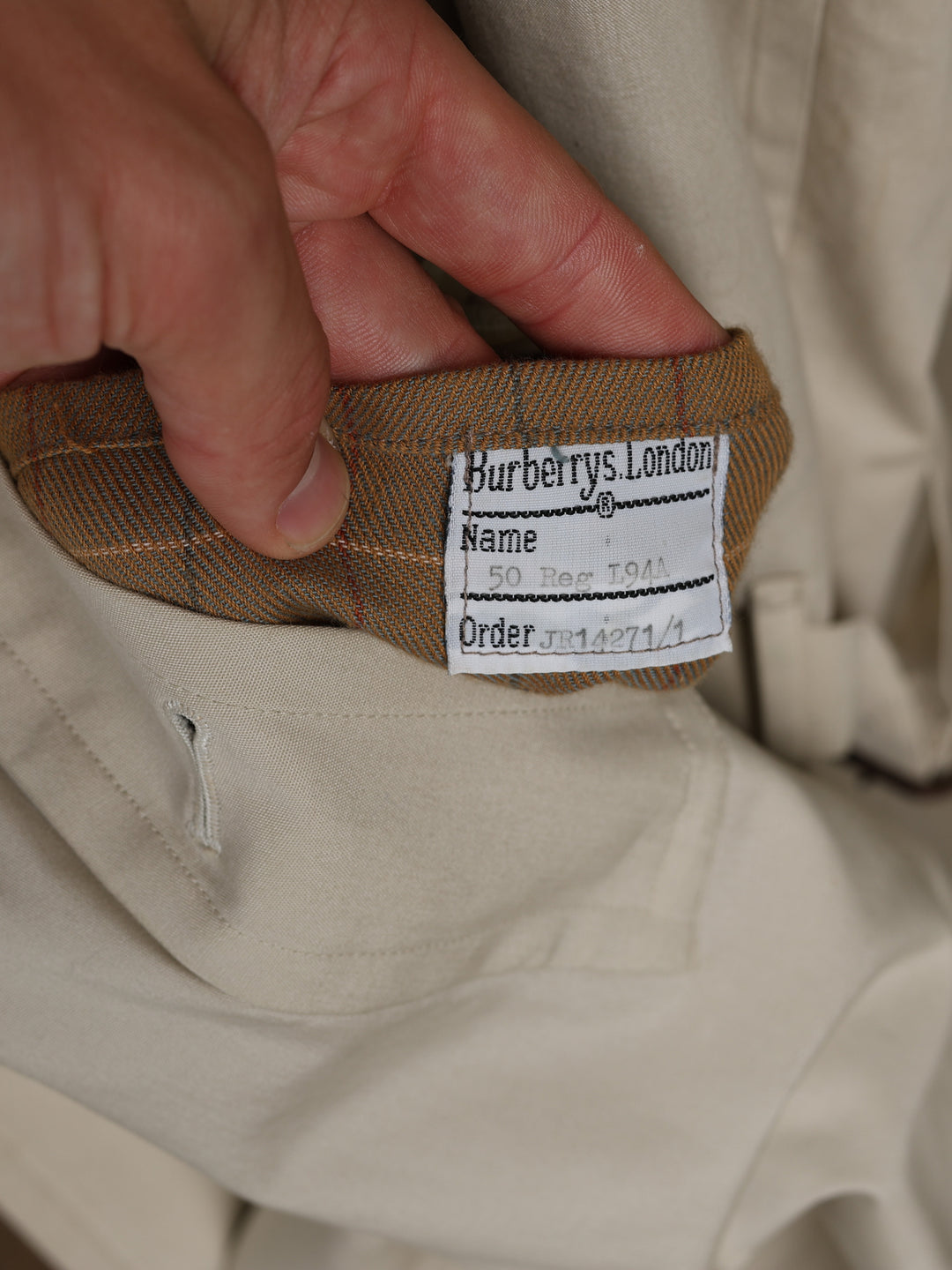 Burberry's Trench Coat Beige Men's L - detail 6