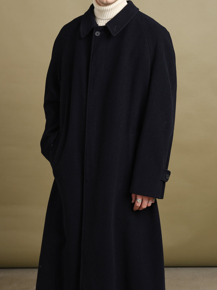 Giorgio Armani Overcoat Navy Men's XL - styled