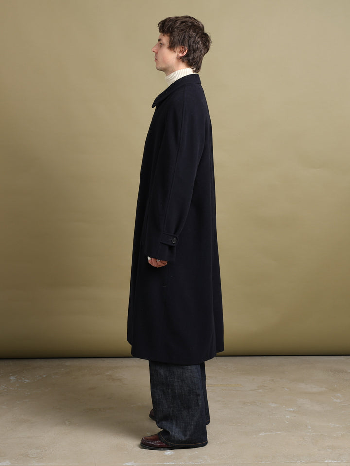 Giorgio Armani Overcoat Navy Men's XL - detail 2