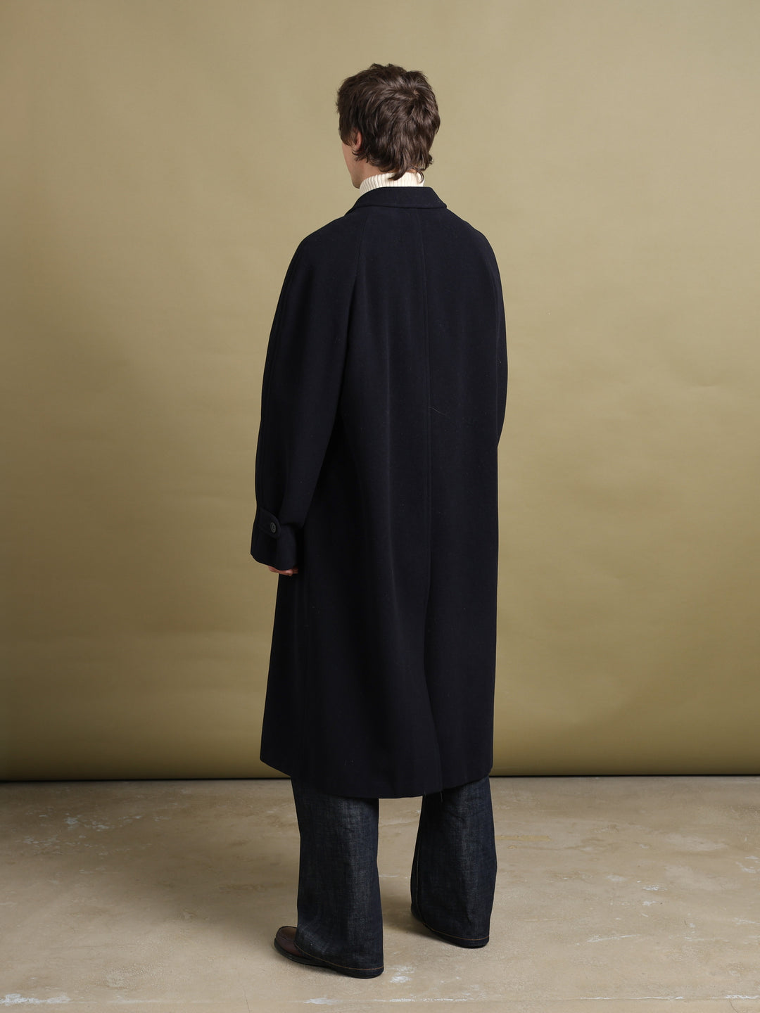Giorgio Armani Overcoat Navy Men's XL - detail 3