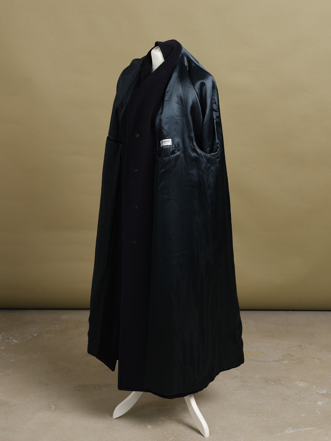 Giorgio Armani Overcoat Navy Men's XL - detail 4