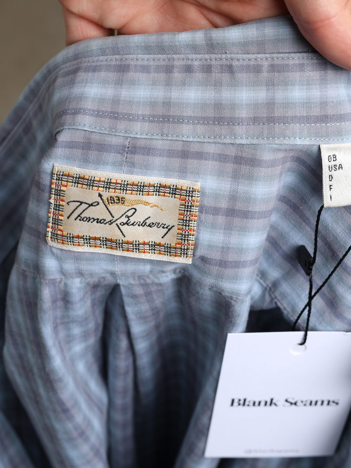 Thomas Burberry Check Shirt Blue Men's L - detail 2