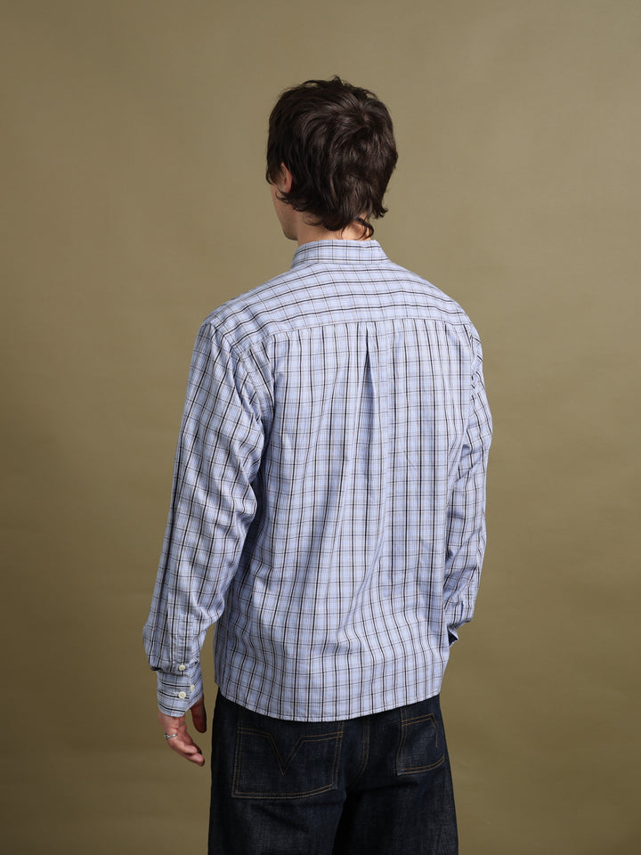 Valentino Jeans Check Shirt Blue Men's L - detail 3