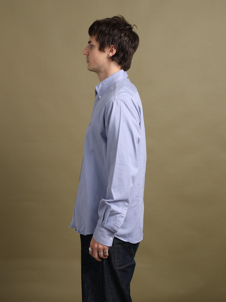 Yves Saint Laurent Oxford Shirt Lilac Men's L - styled