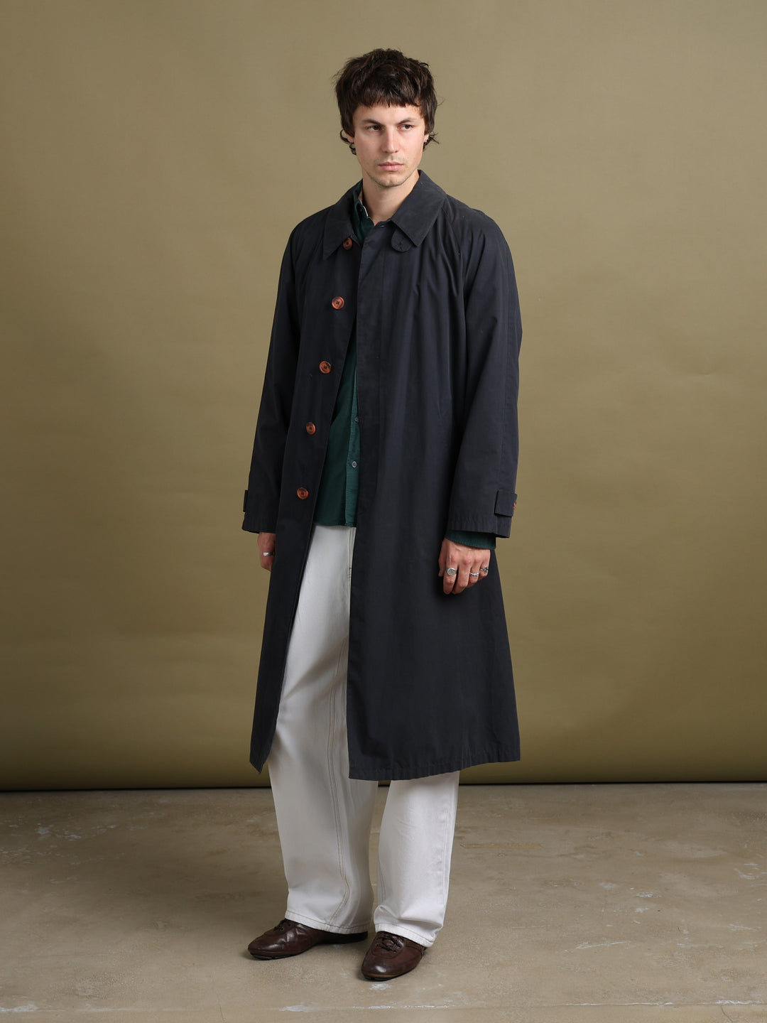 Giorgio Armani Coat Navy Men's L - back