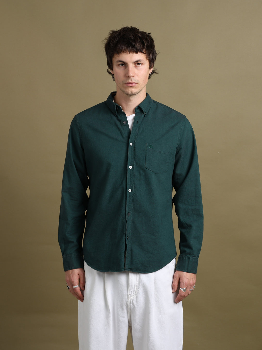 Burberry Brit Shirt Green Men's L - styled