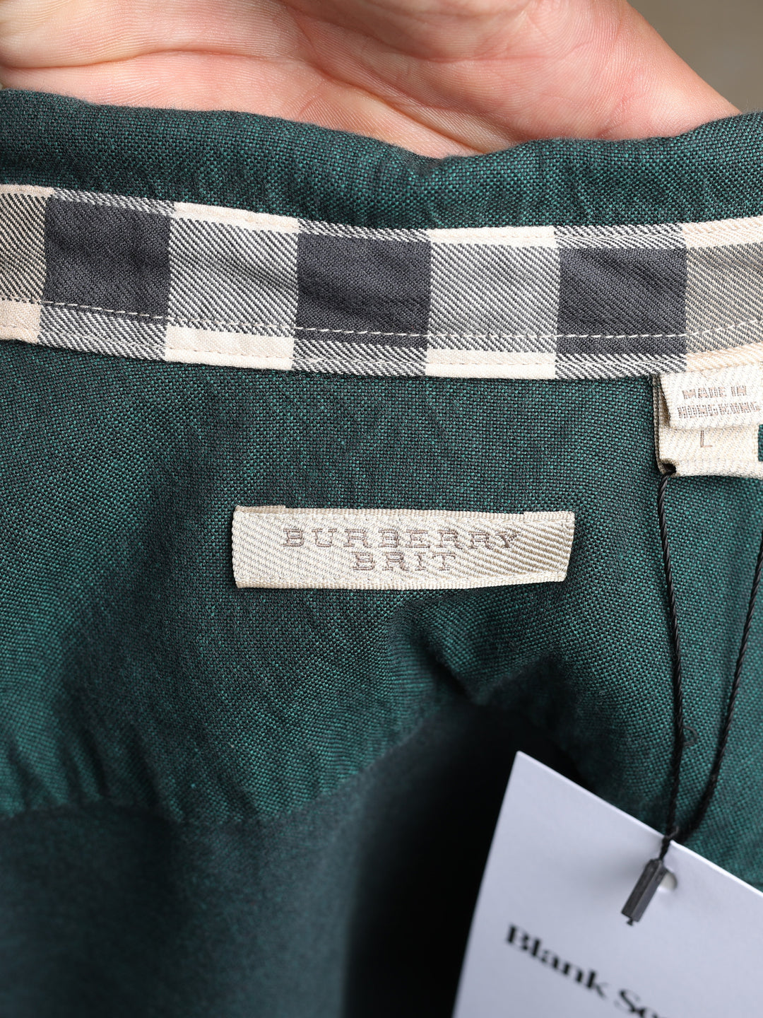 Burberry Brit Shirt Green Men's L - detail 4