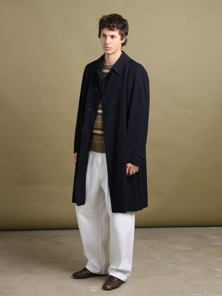 Burberry's Overcoat Navy Men's L - styled