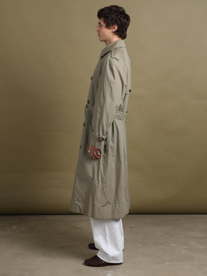 Aquascutum Trench Coat Green Men's L - detail 1
