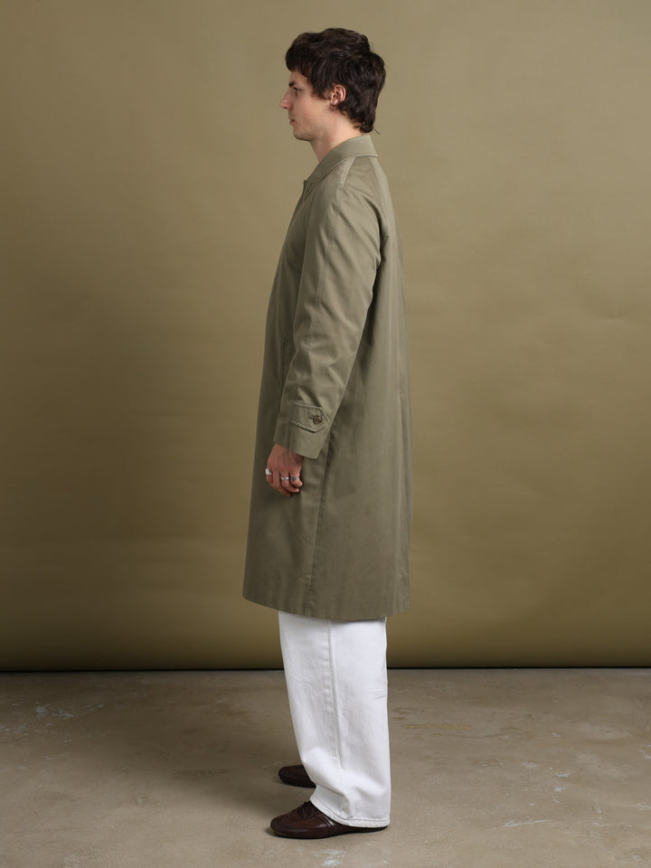 Burberrys Single Breasted Trench Coat Green Men's M - detail 3