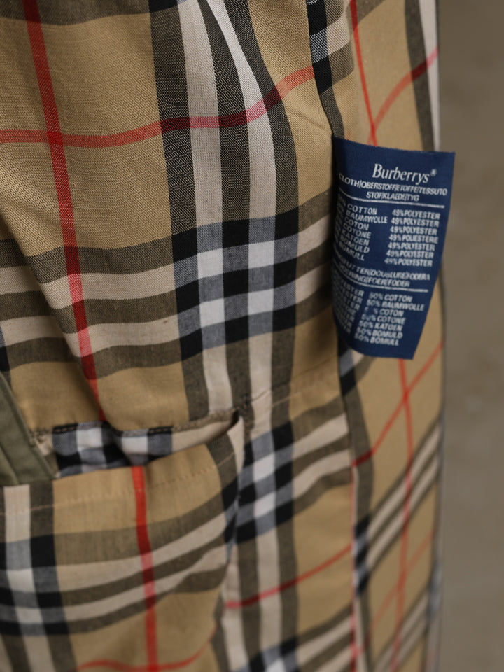 Burberrys Single Breasted Trench Coat Green Men's M - detail 7