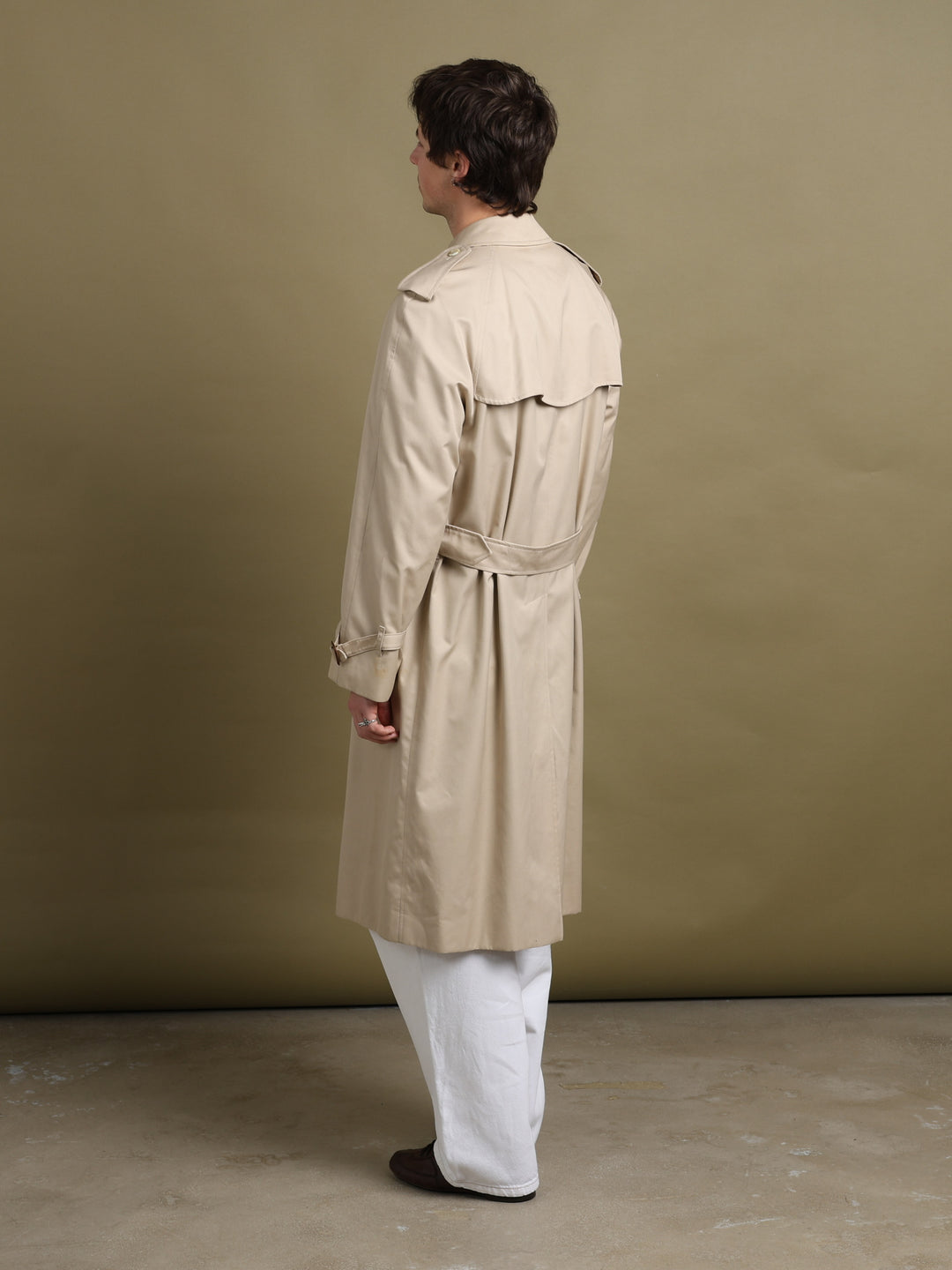 Burberry Single Breasted Trench Coat Beige Men's M - detail 1