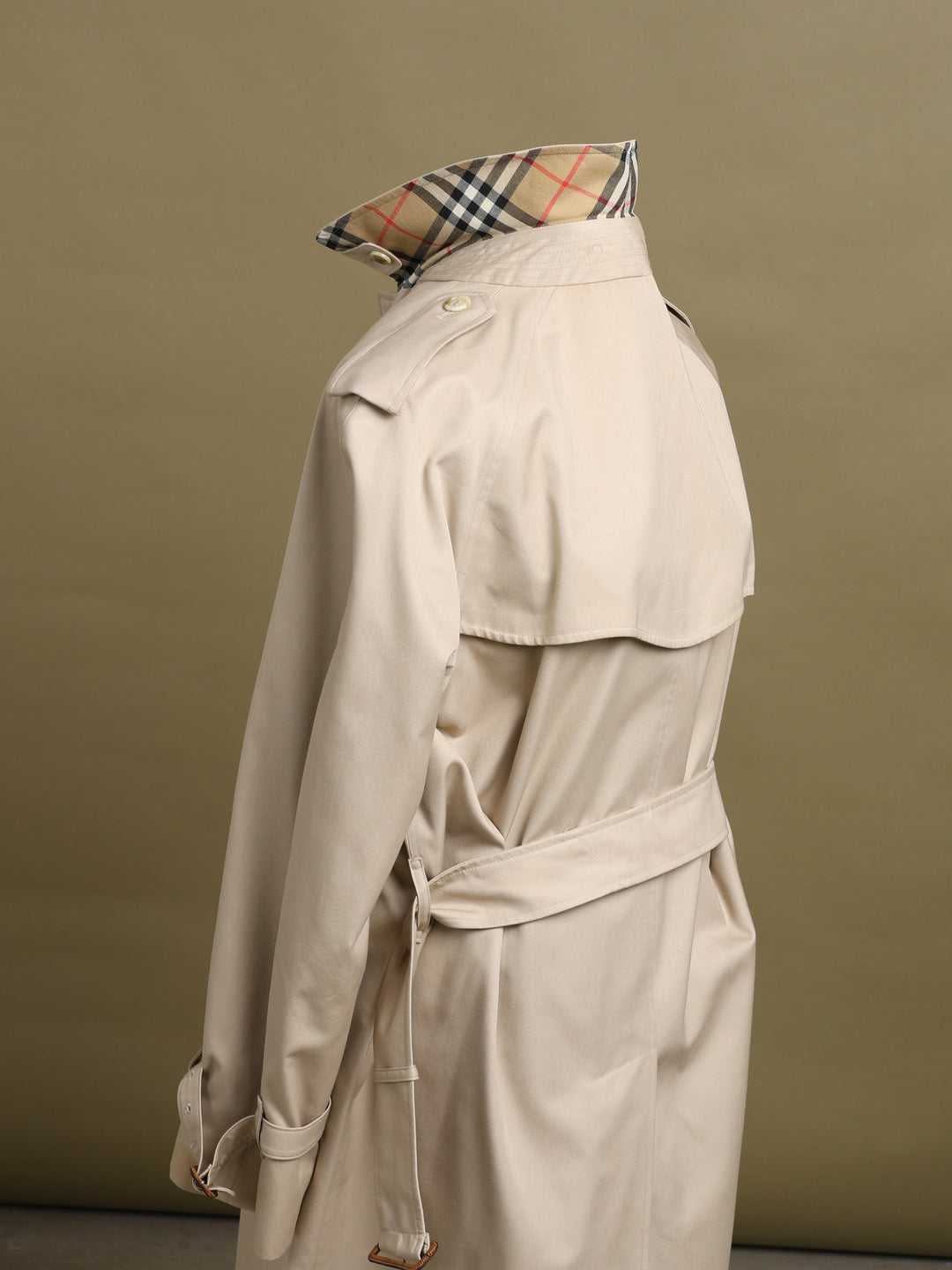 Burberry Single Breasted Trench Coat Beige Men's M - detail 5