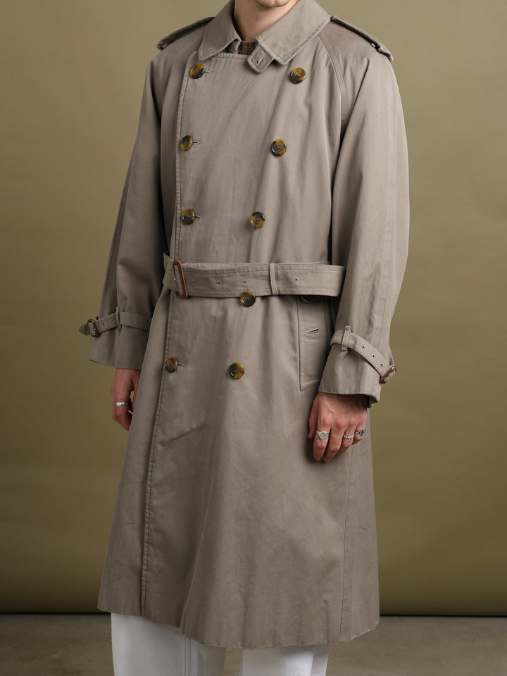 Burberrys Double Breasted Trench Coat Taupe Men's L - detail 1